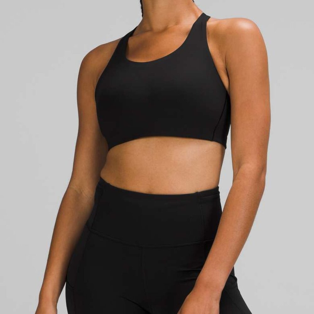 lululemon athletica Black High-Neck Sports Bra